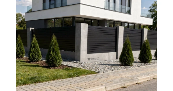 Gard metalic din aluminiu, model Jaluzea Deluxe, 2500x1800mm - 50